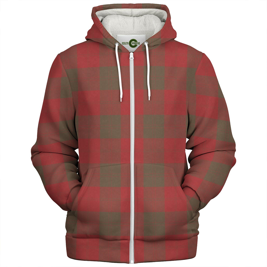 Erskine Weathered Clan Badge Tartan Sherpa Hoodie