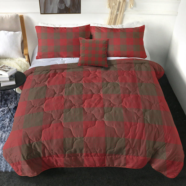 Erskine Weathered Clan Badge Tartan Comforter