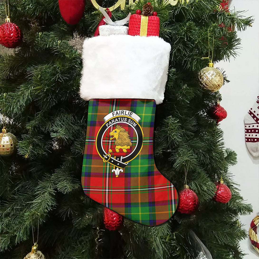 Fairlie Modern Clan Badge Tartan Christmas Stocking