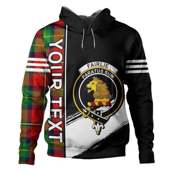 Fairlie Modern Clan Badge Tartan Hoodie Quarter Style Personalized