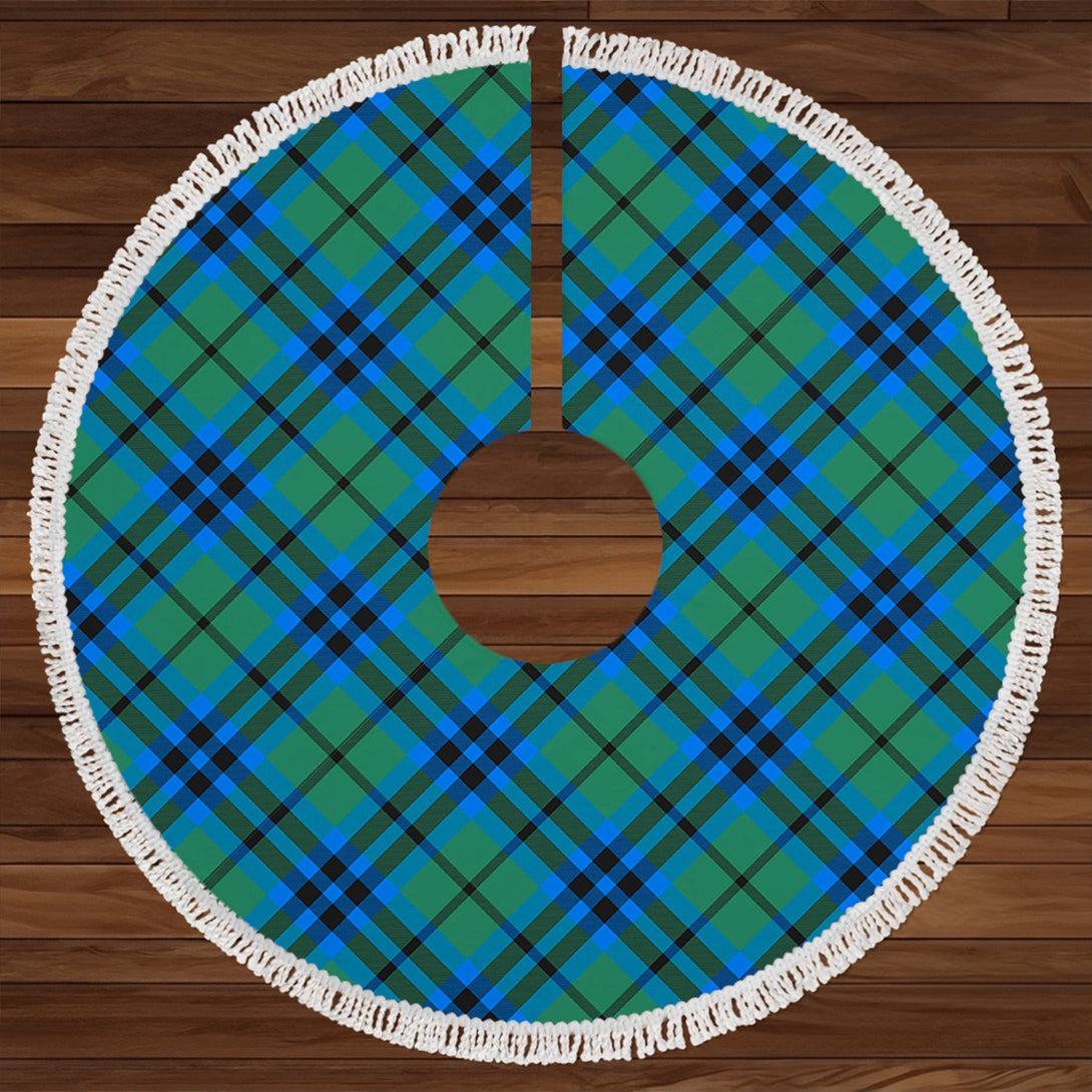 Falconer Clan Badge Tartan Christmas Tree Skirt