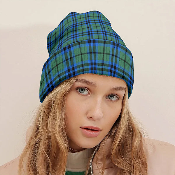 Falconer Clan Badge Tartan Knitted Beanie