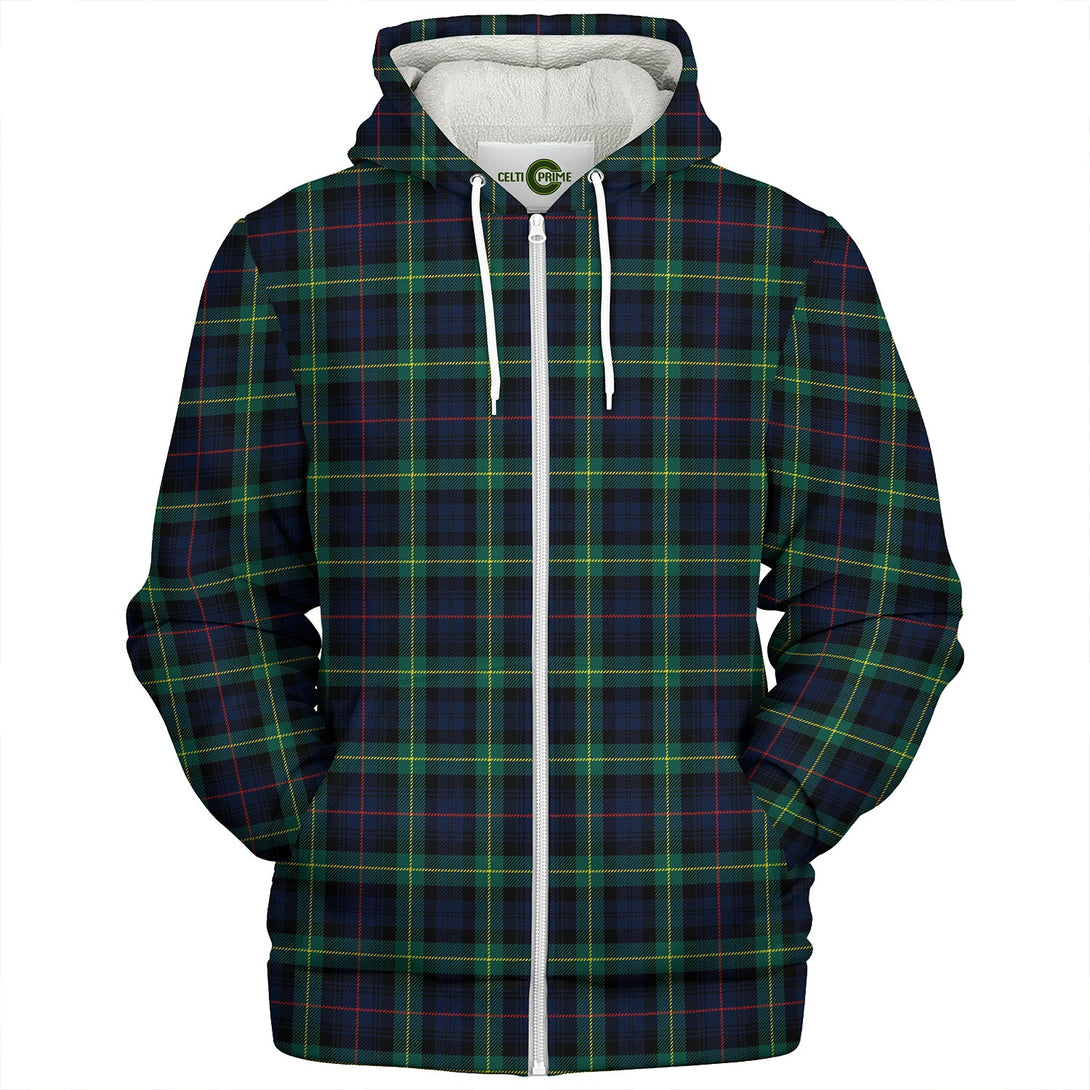 Farquharson Modern Clan Badge Tartan Sherpa Hoodie