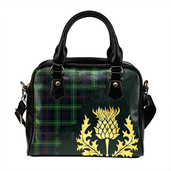 Farquharson Modern Tartan Shoulder Handbag Thistle Oldest Style