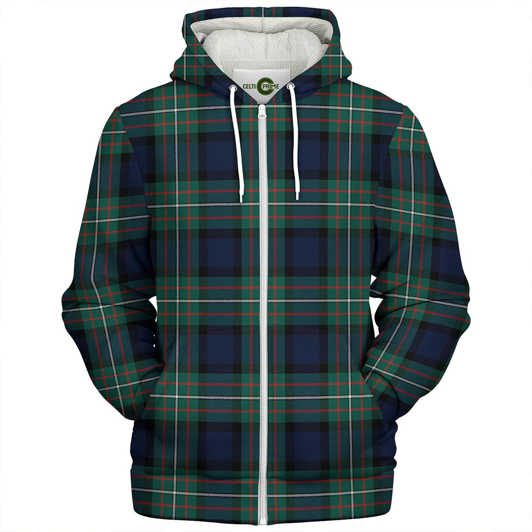 Ferguson Modern Clan Badge Tartan Sherpa Hoodie