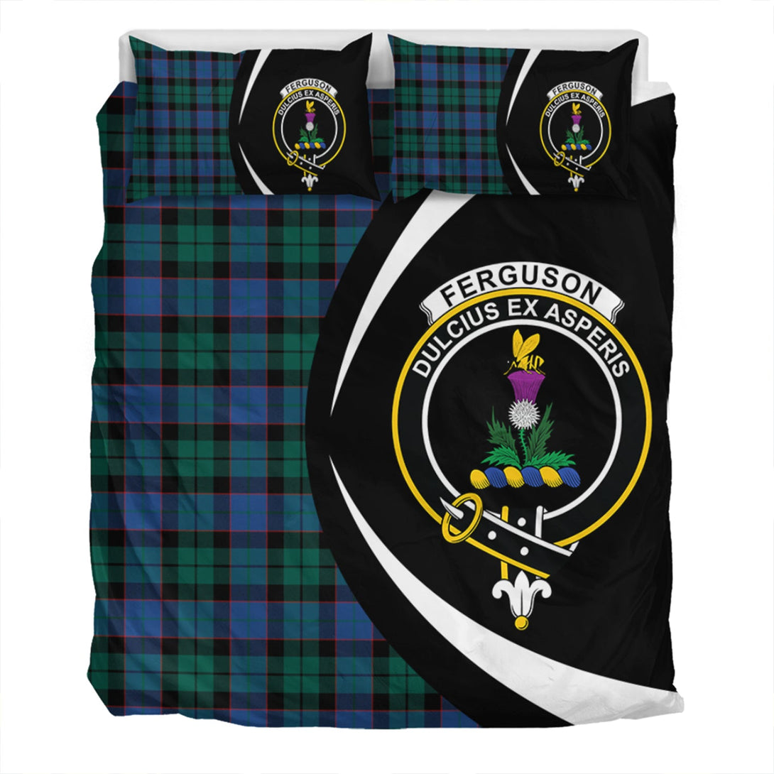 Ferguson of Balquhidder Modern Clan Badge Tartan Bedding Set Circle Style