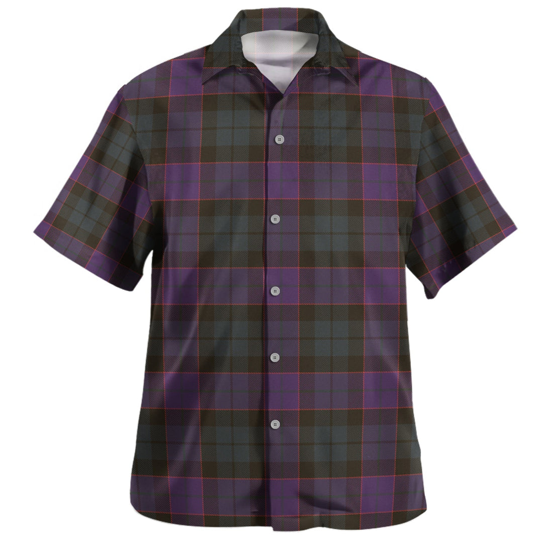 Ferguson of Balquhidder Weathered Clan Badge Tartan Hawaiian Shirt