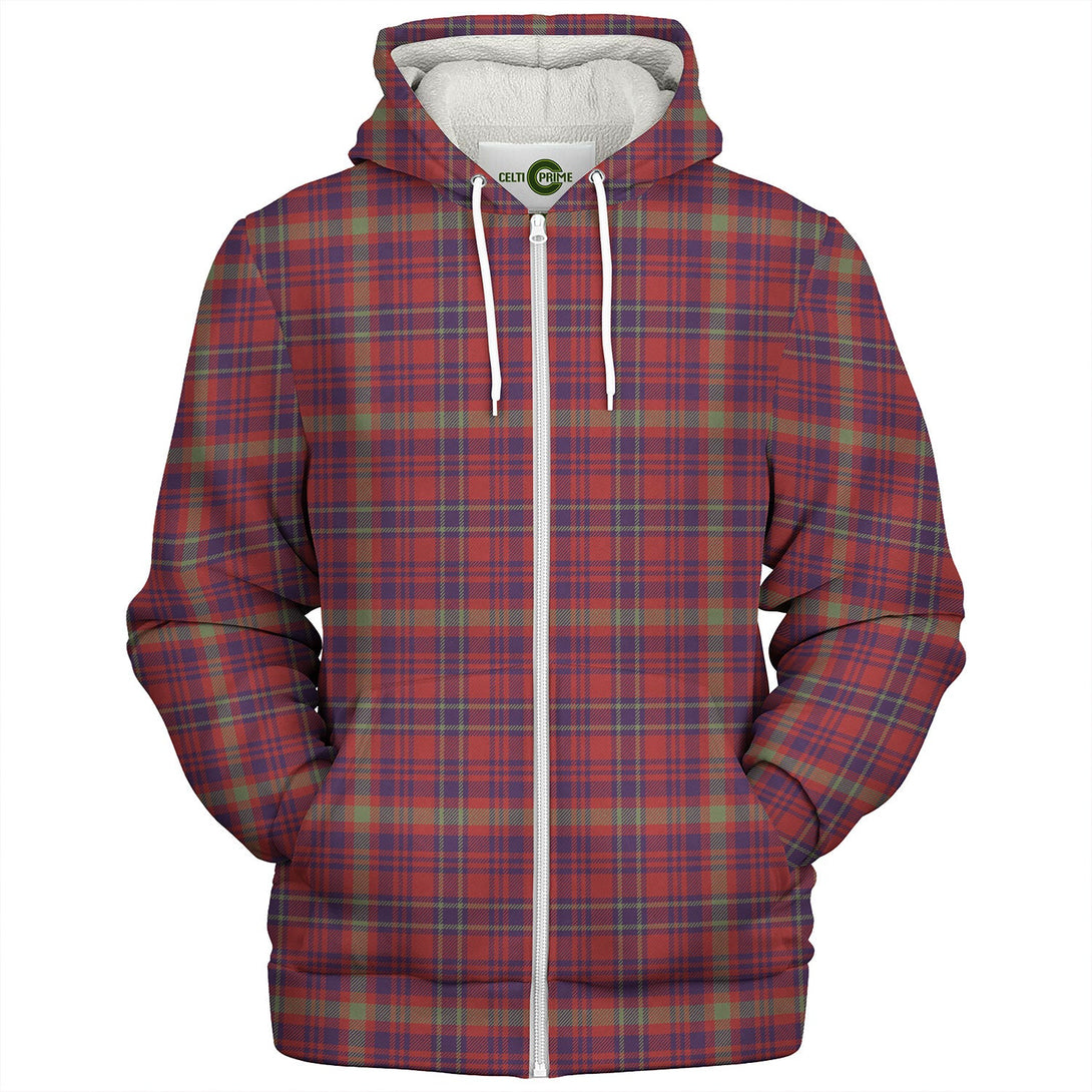 Fiddes Kelvingrove Artifact Weathered Tartan Sherpa Hoodie