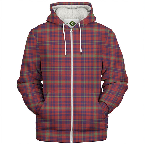 Fiddes Kelvingrove Artifact Weathered Tartan Sherpa Hoodie