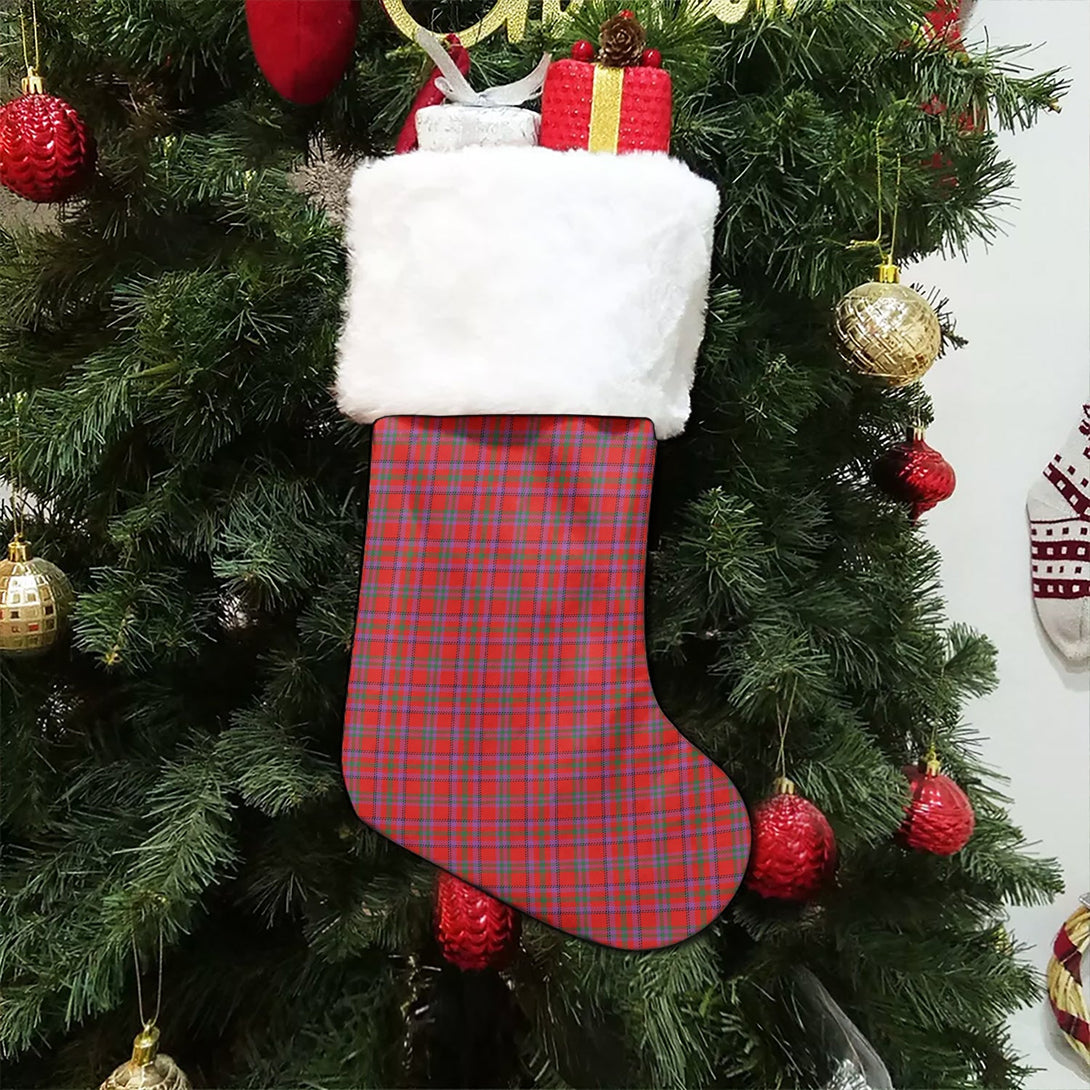 Fiddes Rock and Wheel Modern Tartan Christmas Stocking