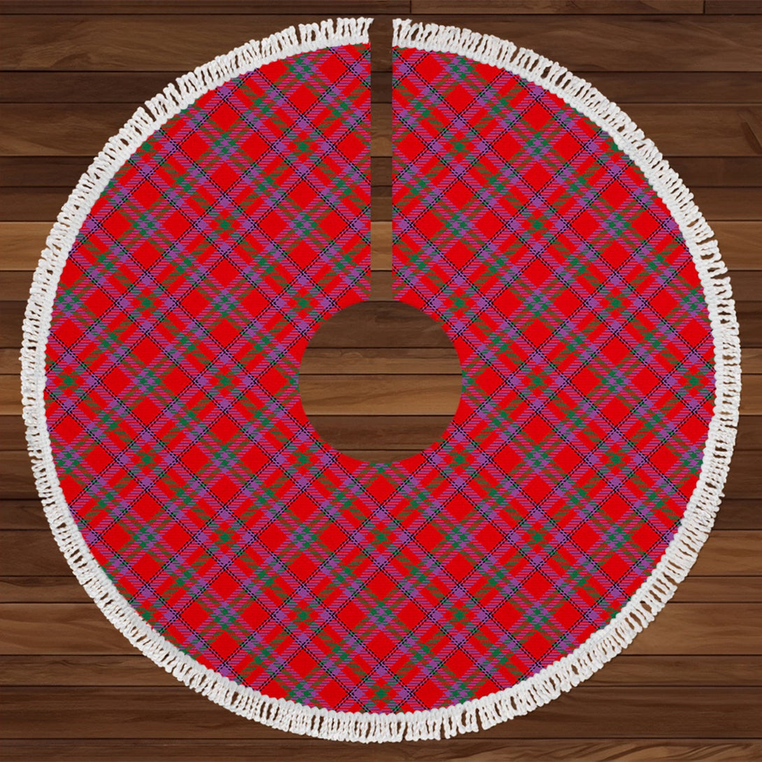 Fiddes Rock and Wheel Modern Tartan Christmas Tree Skirt