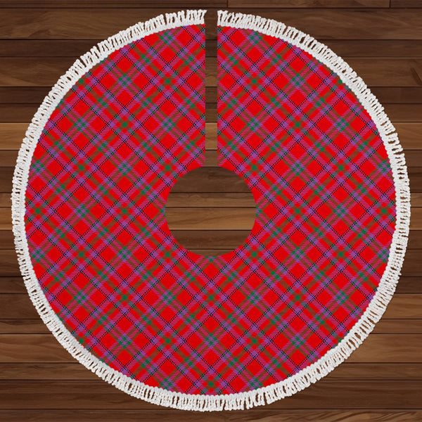 Fiddes Rock and Wheel Modern Tartan Christmas Tree Skirt