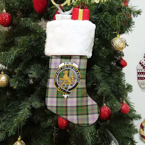 Firth of Tay (Gillies Dress) Ancient Clan Badge Tartan Christmas Stocking