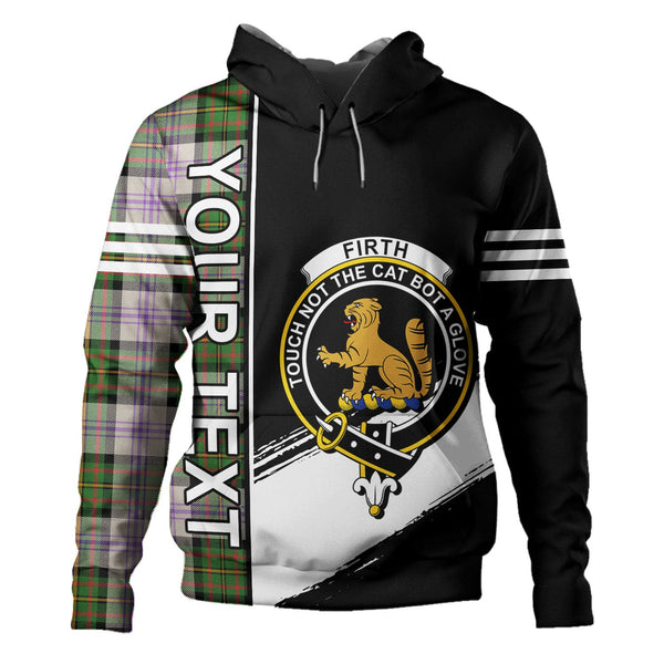 Firth of Tay (Gillies Dress) Ancient Clan Badge Tartan Hoodie Quarter Style Personalized