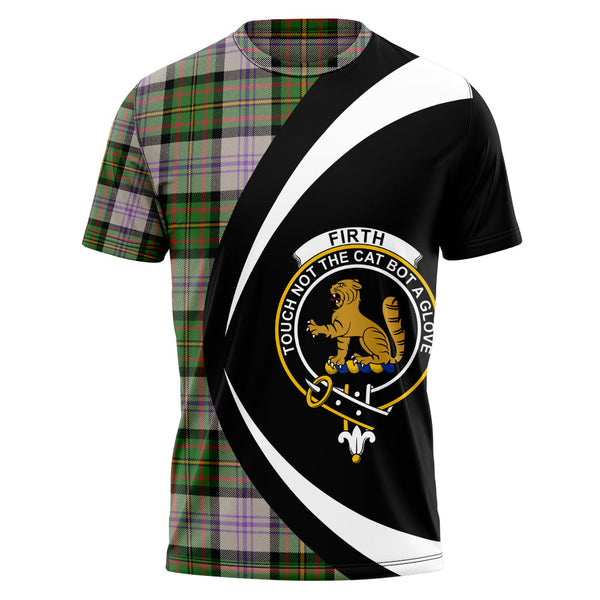 Firth of Tay (Gillies Dress) Ancient Clan Badge Tartan T-Shirt Circle Style Personalized