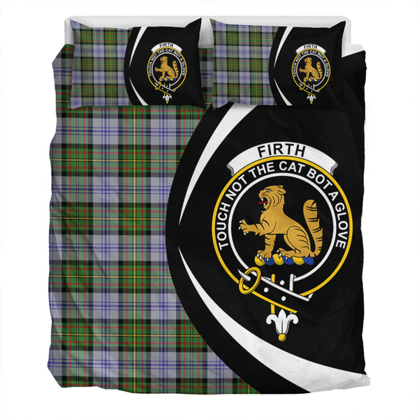 Firth of Tay (Gillies Dress) Modern Clan Badge Tartan Bedding Set Circle Style