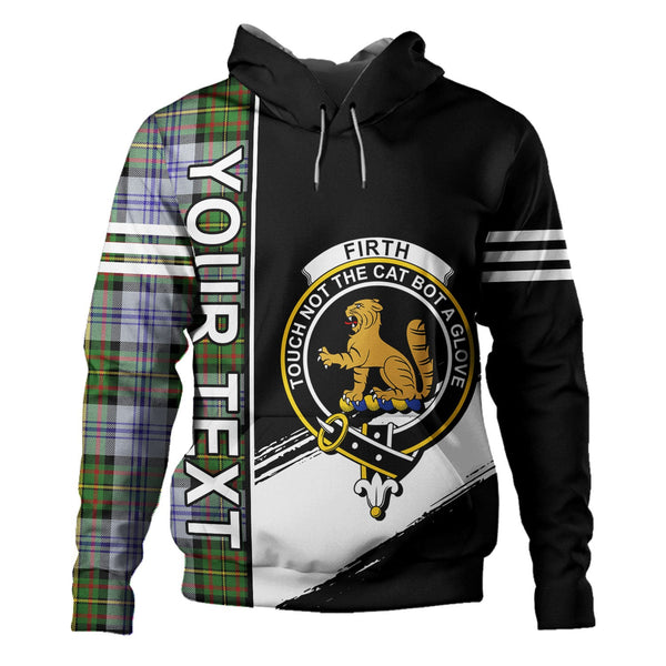 Firth of Tay (Gillies Dress) Modern Clan Badge Tartan Hoodie Quarter Style Personalized