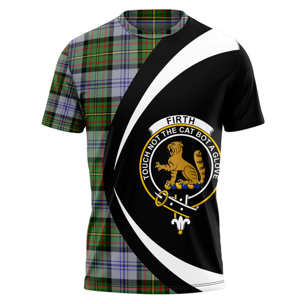 Firth of Tay (Gillies Dress) Modern Clan Badge Tartan T-Shirt Circle Style Personalized