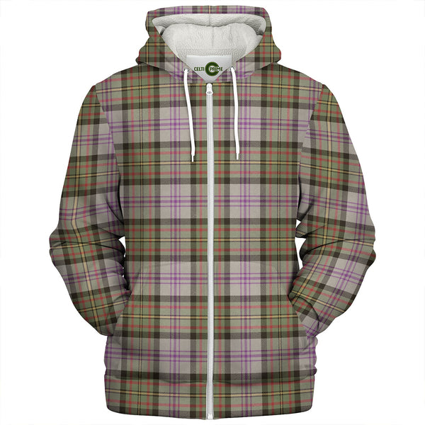 Firth of Tay (Gillies Dress) Weathered Clan Badge Tartan Sherpa Hoodie