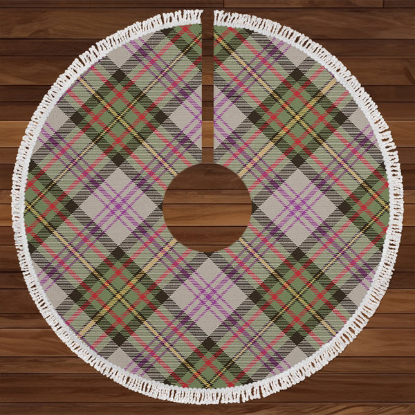 Firth of Tay (Gillies Dress) Weathered Clan Badge Tartan Christmas Tree Skirt