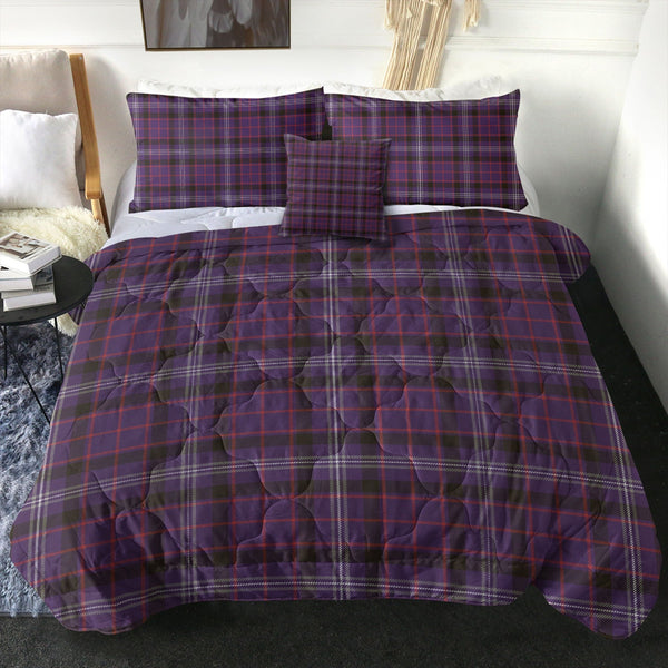 Fitzgerald Blue Weathered Tartan Comforter