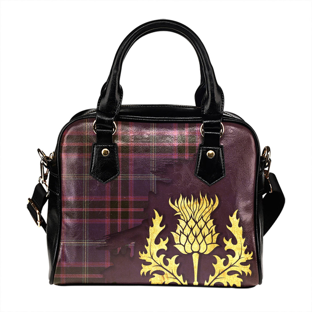 Fitzgerald Hunting Weathered Tartan Shoulder Handbag Thistle Oldest Style