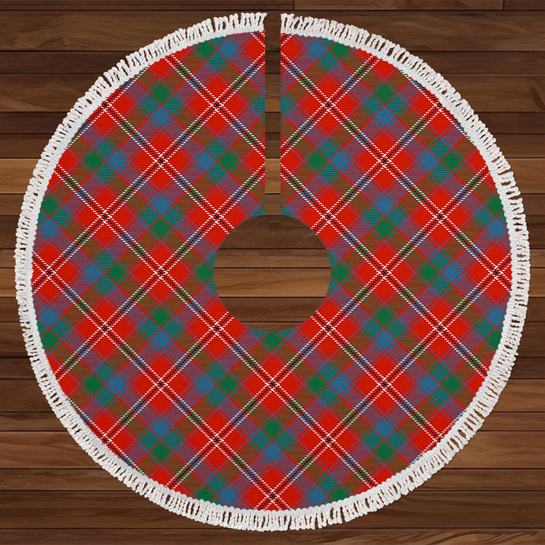 Fitzgerald Red Ancient Tartan Christmas Tree Skirt