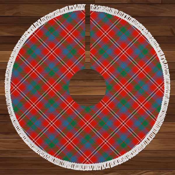 Fitzgerald Red Ancient Tartan Christmas Tree Skirt