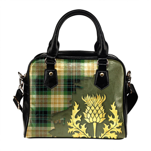 Fitzpatrick Ancient Tartan Shoulder Handbag Thistle Oldest Style