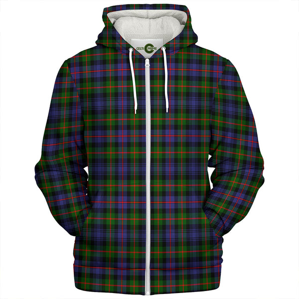 Fleming Clan Badge Tartan Sherpa Hoodie