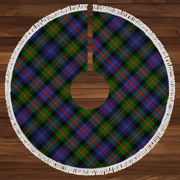 Fleming Clan Badge Tartan Christmas Tree Skirt