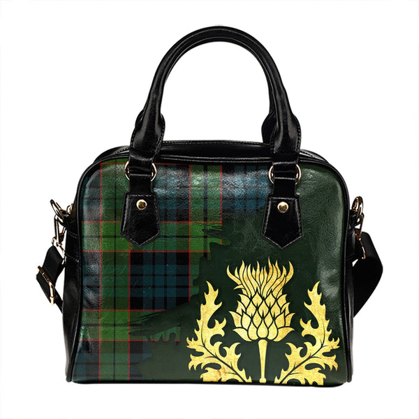 Fletcher Family Modern Tartan Shoulder Handbag Thistle Oldest Style