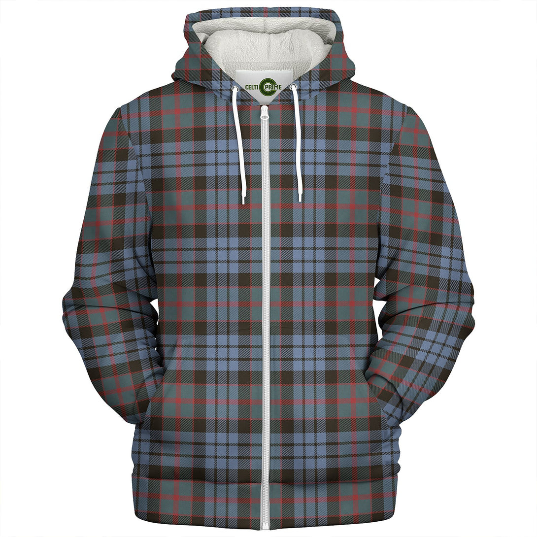 Fletcher of Dunans Weathered Clan Badge Tartan Sherpa Hoodie