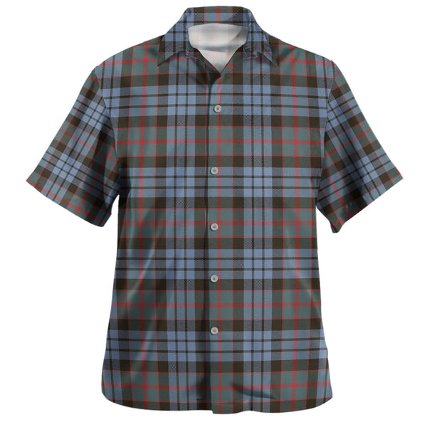 Fletcher of Dunans Weathered Clan Badge Tartan Hawaiian Shirt