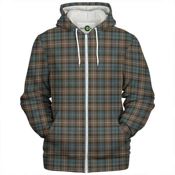 Forbes Weathered Clan Badge Tartan Sherpa Hoodie