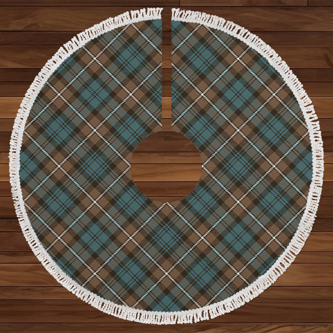 Forbes Weathered Clan Badge Tartan Christmas Tree Skirt