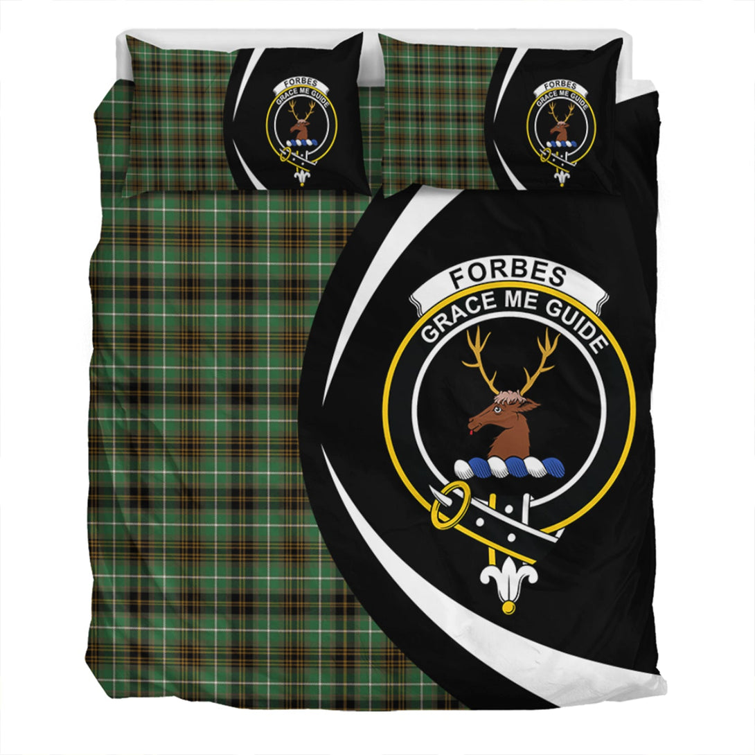 Forbes of Druinnor Ancient Clan Badge Tartan Bedding Set Circle Style