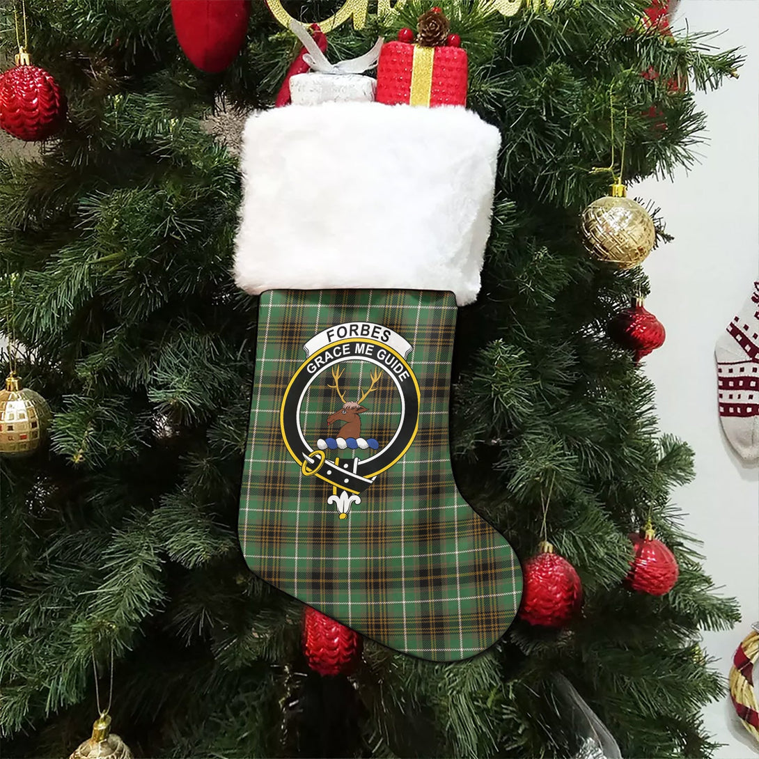 Forbes of Druinnor Ancient Clan Badge Tartan Christmas Stocking