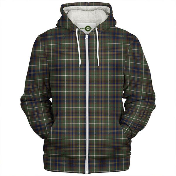 Forbes of Druinnor Modern Clan Badge Tartan Sherpa Hoodie