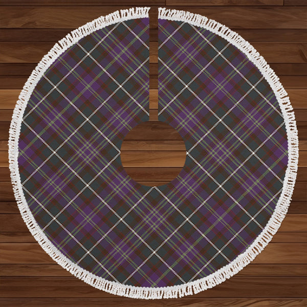 Forbes of Druinnor Weathered Clan Badge Tartan Christmas Tree Skirt