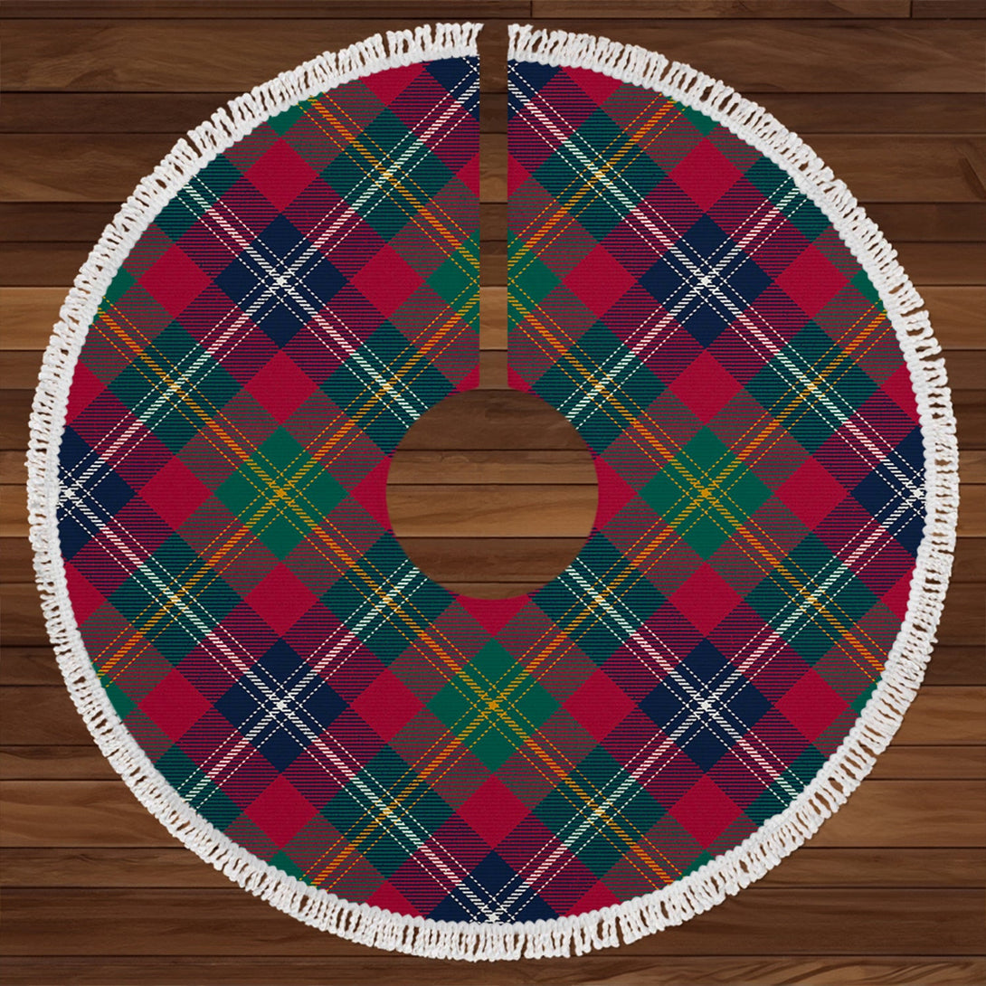 Forrester Modern Clan Badge Tartan Christmas Tree Skirt