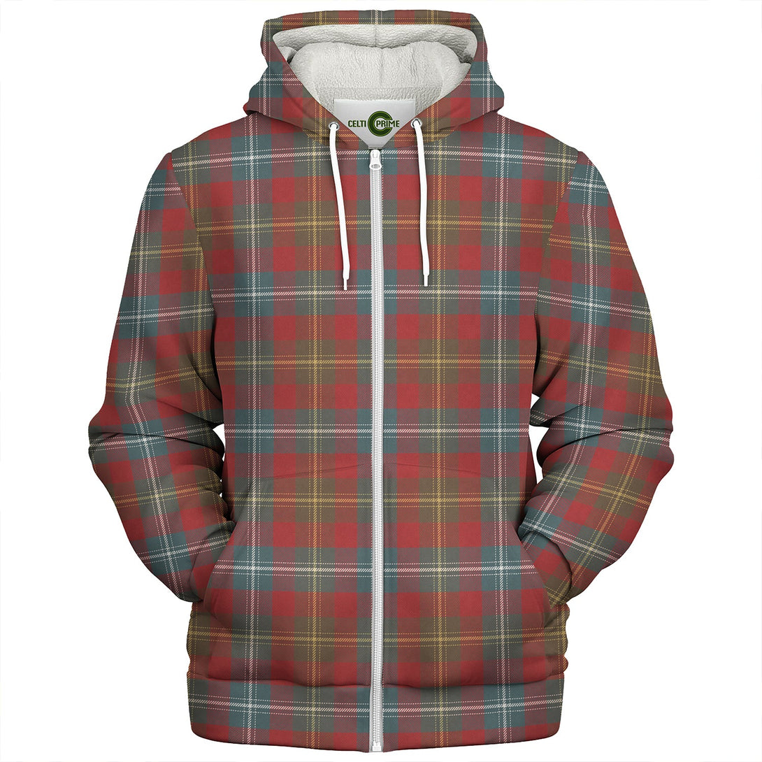 Forrester Weathered Clan Badge Tartan Sherpa Hoodie