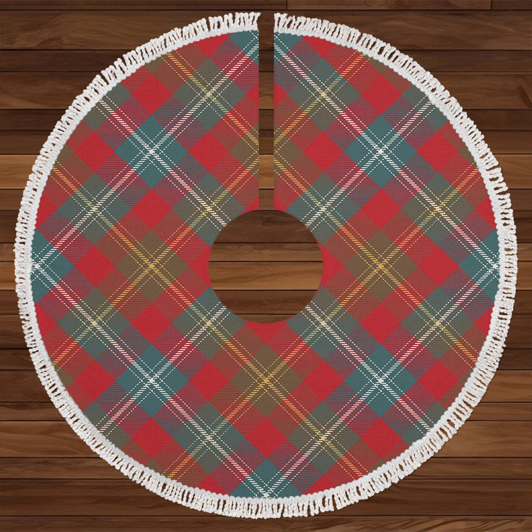 Forrester Weathered Clan Badge Tartan Christmas Tree Skirt