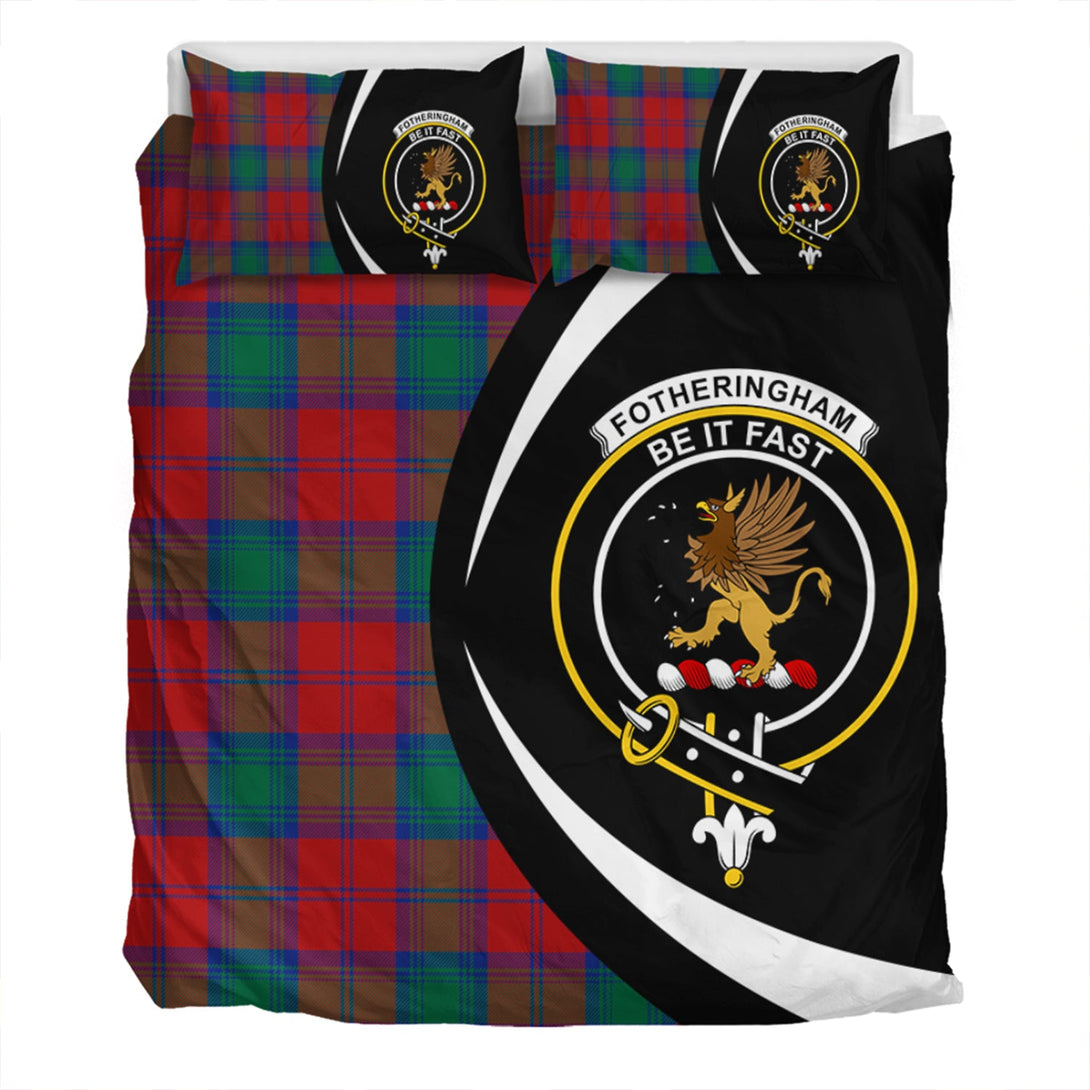 Fotheringham Modern Clan Badge Tartan Bedding Set Circle Style