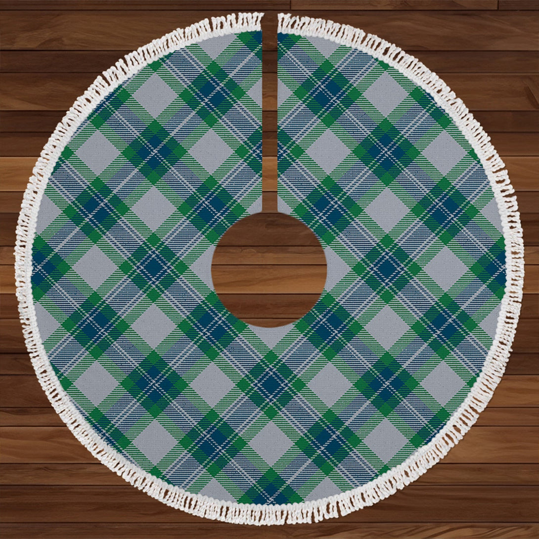 Fraser Arisaid Green Clan Badge Tartan Christmas Tree Skirt