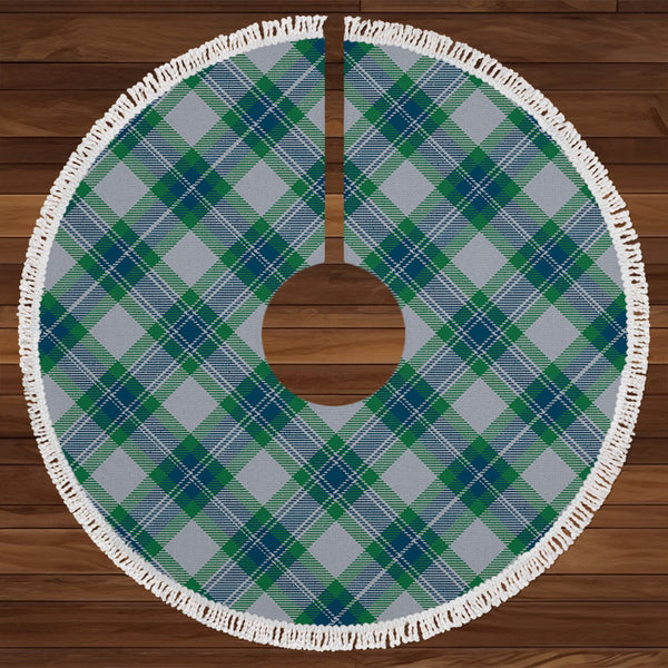 Fraser Arisaid Green Clan Badge Tartan Christmas Tree Skirt