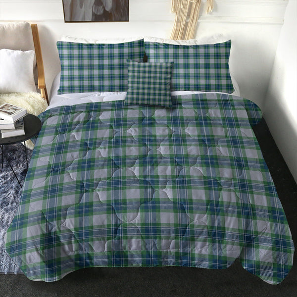 Fraser Arisaid Green Clan Badge Tartan Comforter