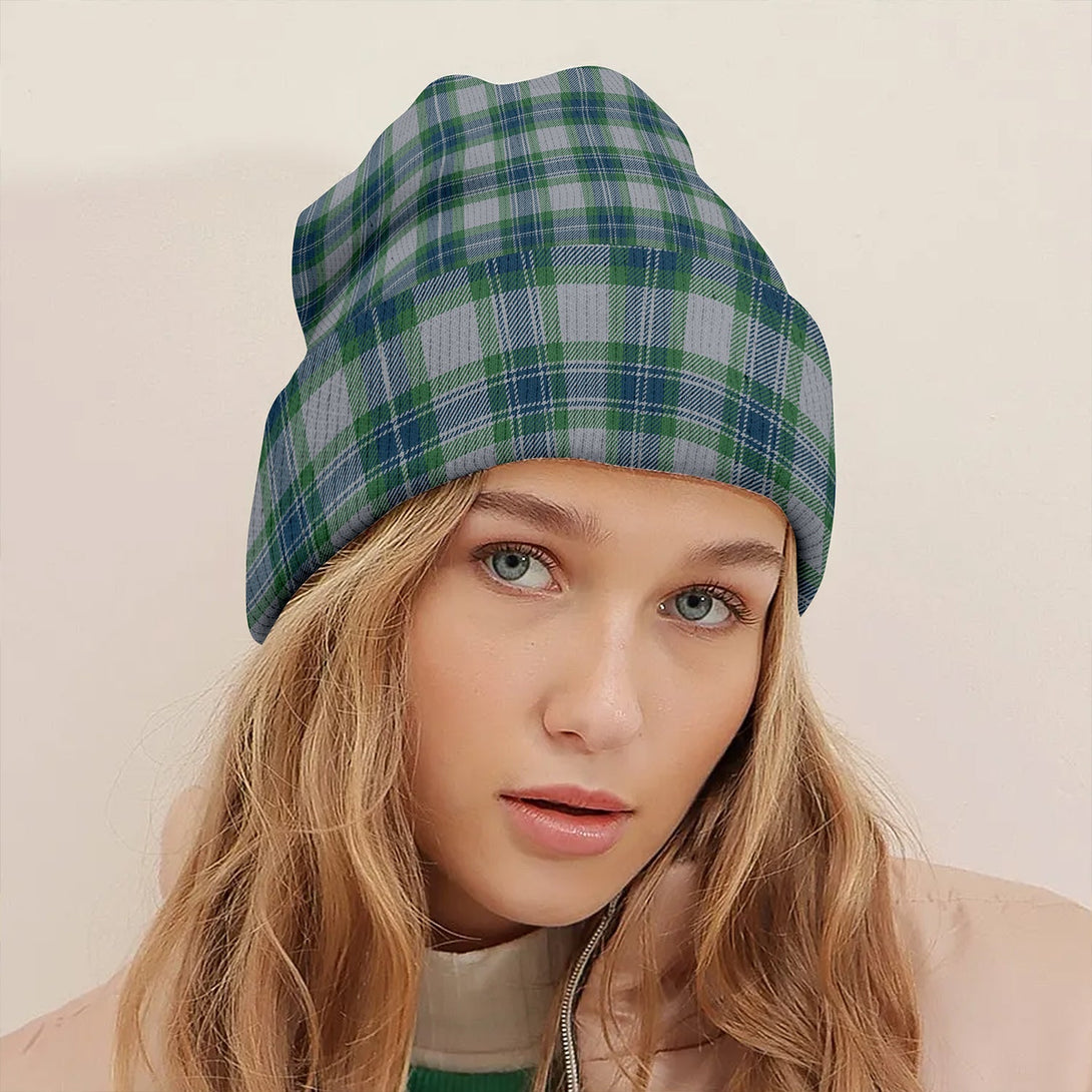 Fraser Arisaid Green Clan Badge Tartan Knitted Beanie