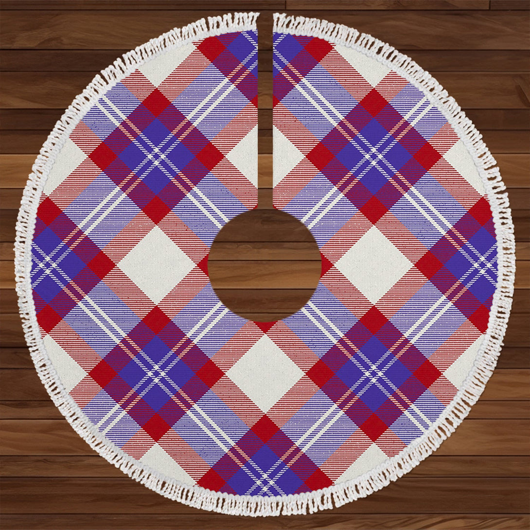 Fraser Arisaid Red Tartan Christmas Tree Skirt