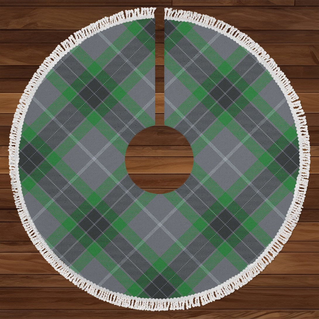 Fraser Green Modern Tartan Christmas Tree Skirt